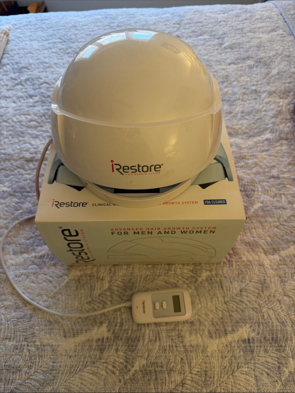 iRestore White Clinical-Strength Laser Hair Growth System